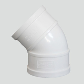 龙财管道 45度弯头 (PVC-U)
